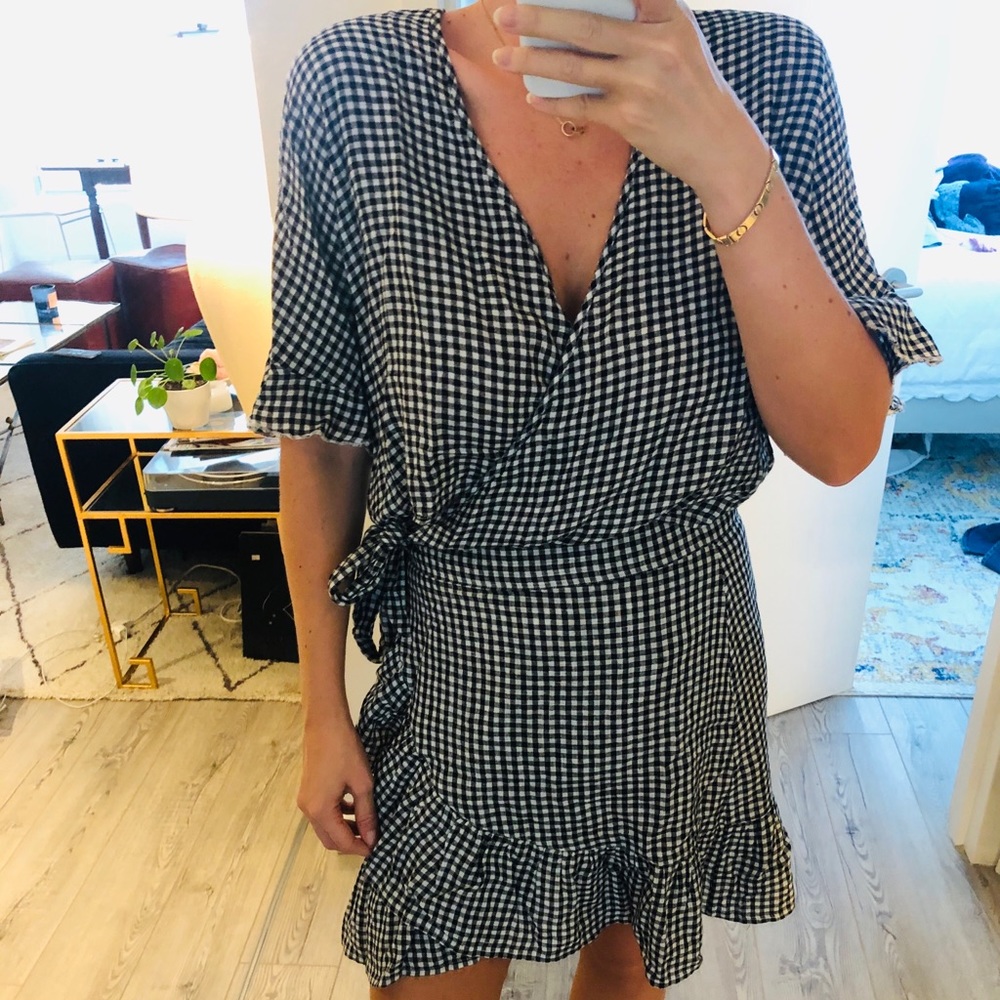 Rails Black & White Gingham Set